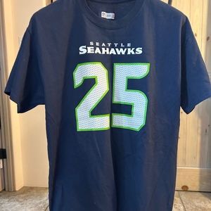 Seahawks Sherman 25 T-Shirt Women's Large